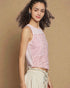 Blush Patchwork Lace Tank