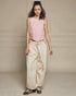 Blush Patchwork Lace Tank