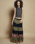 Charcoal Lace Trim Sleeveless Tank