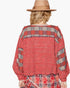 Chemise à carreaux rouge à manches longues