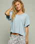 Sage Boxy Crop Tee