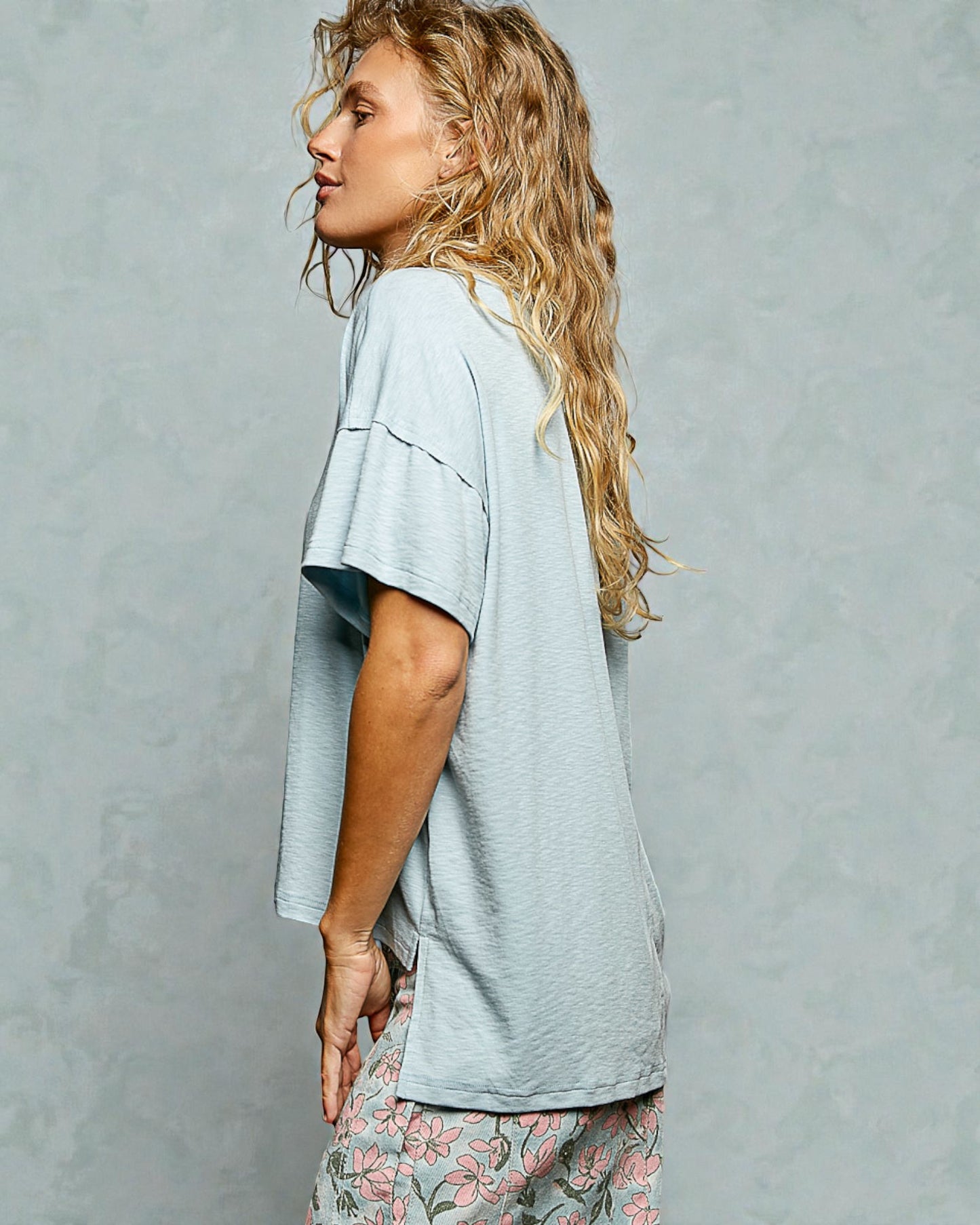 Sage Boxy Crop Tee