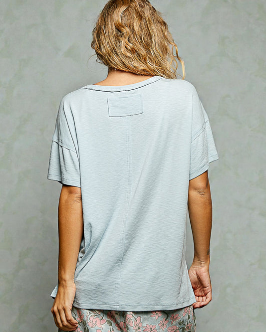 Sage Boxy Crop Tee