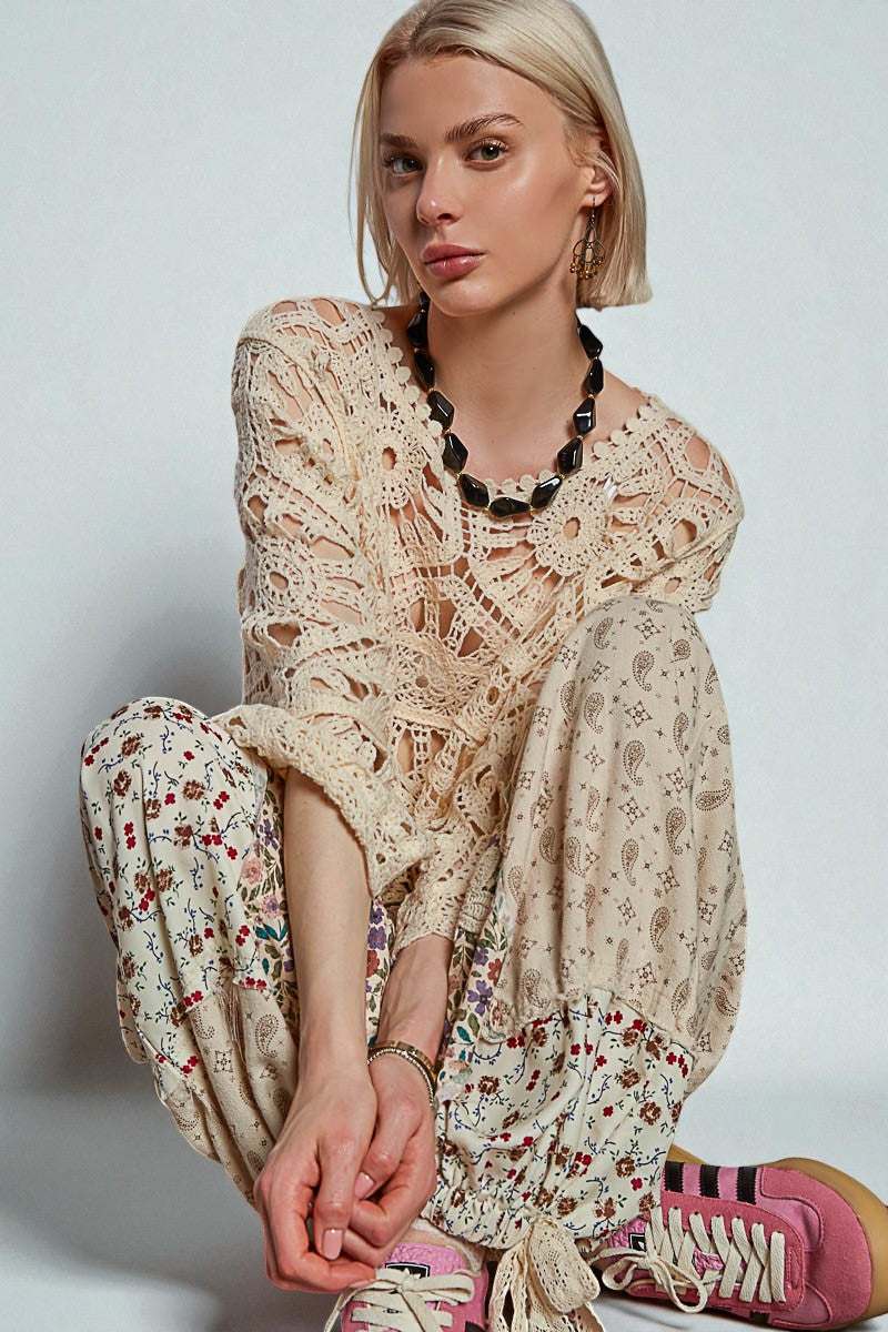 Ivory Crochet Lace Top