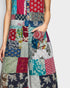 Multi Patchwork Wide Leg Jumpsuit