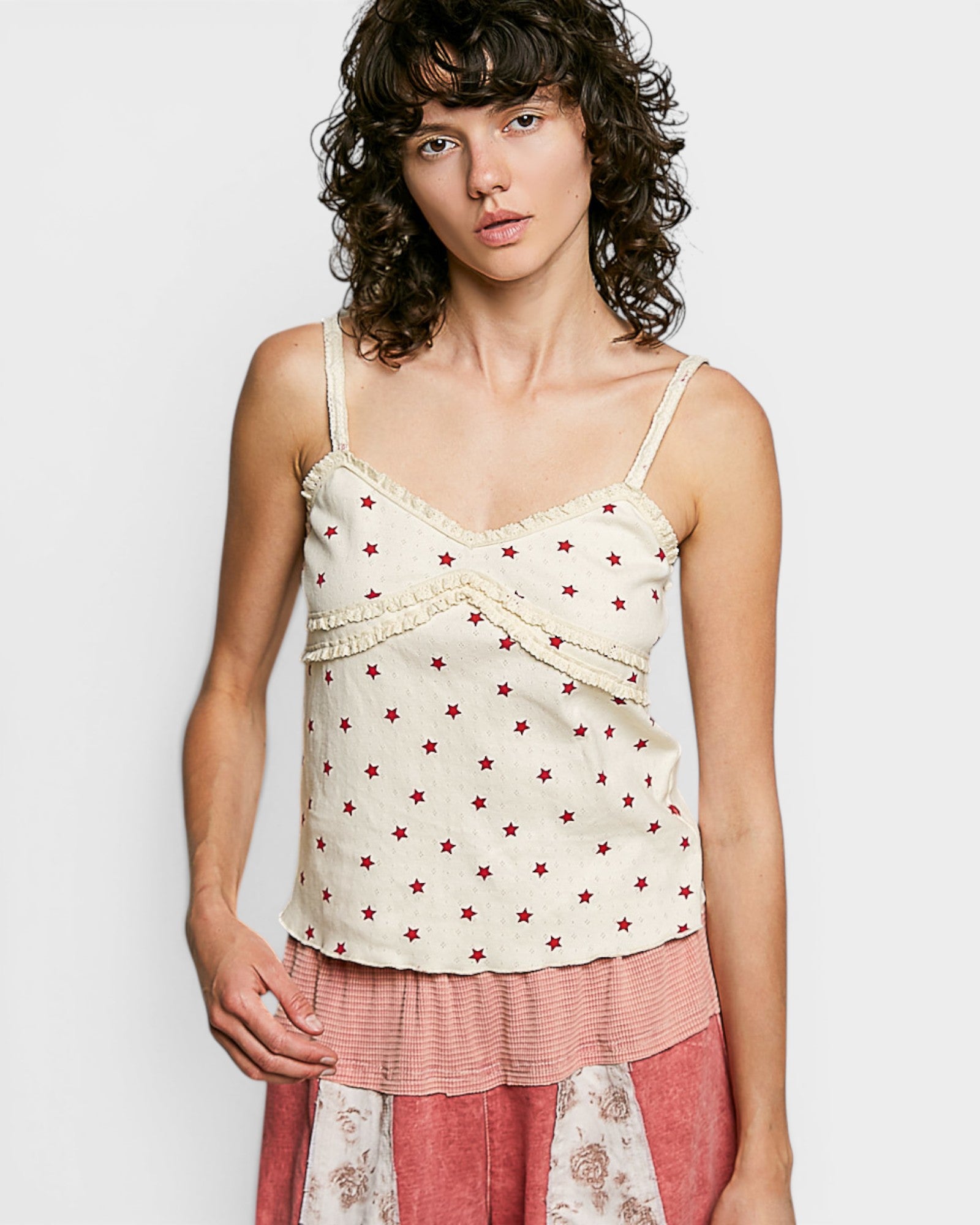 Ivory Star Cami Top