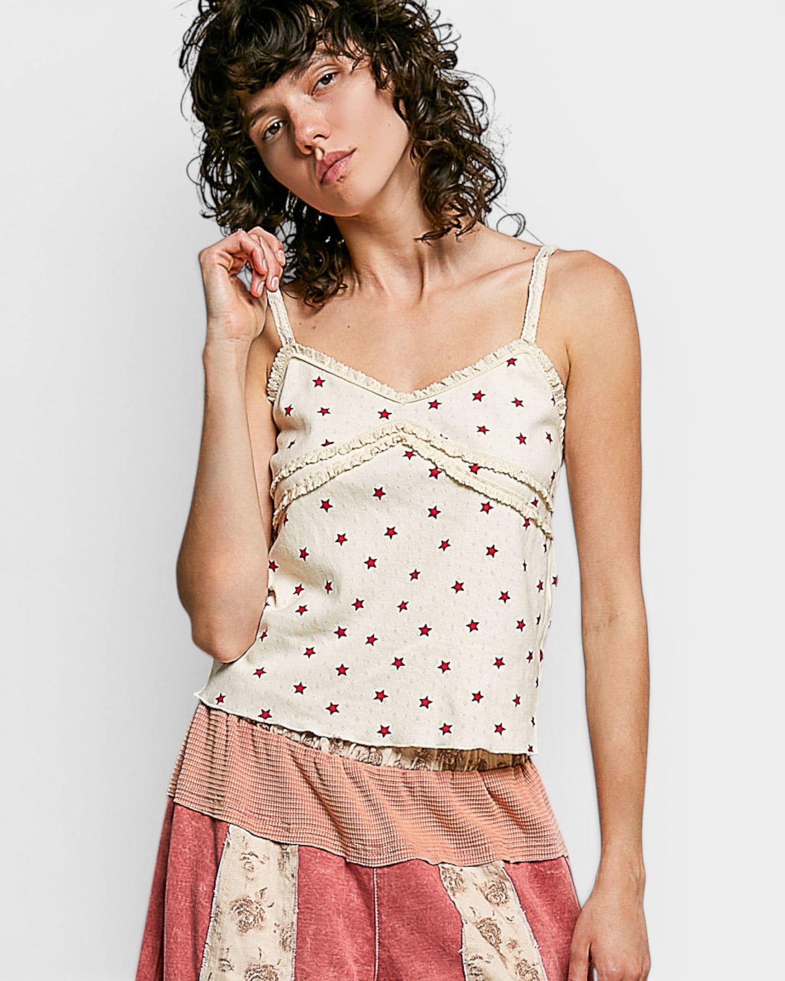 Ivory Star Cami Top