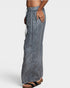 Charcoal Washed Wide Leg Pants