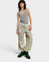 Heather Gray Ribbed Contrast Trim Tank Top