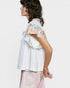 Ivory Floral Ruffle Sleeve Blouse