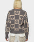 Charcoal Checkered Heart Sweater