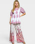 Ivory & Pink Floral Cotton Babydoll Top