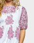 Ivory & Pink Floral Cotton Babydoll Top