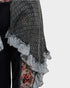 Black Open Front Crochet Vest