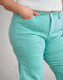 Aqua High Rise Cropped Wide Leg Jeans