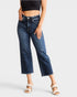 Dark Wash High Rise Tummy Control Crop Jeans
