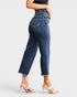 Dark Wash High Rise Tummy Control Crop Jeans