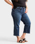 Dark Wash High Rise Tummy Control Crop Jeans