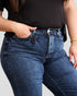Dark Wash High Rise Tummy Control Crop Jeans