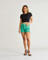 Aqua High Rise Denim Shorts