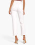 White Distressed Straight-Leg Jeans