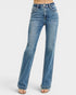 Blue jeans on a white background