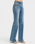 Blue jeans on a white background