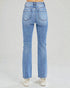 Blue jeans on a white background