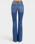 Blue jeans on a white background