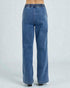 Blue jeans on a white background