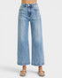 Light Wash High Rise Wide Leg Crop Jeans