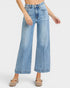 Light Wash High Rise Wide Leg Crop Jeans