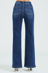 Dark Wash Lace-Up Wide Leg Jeans