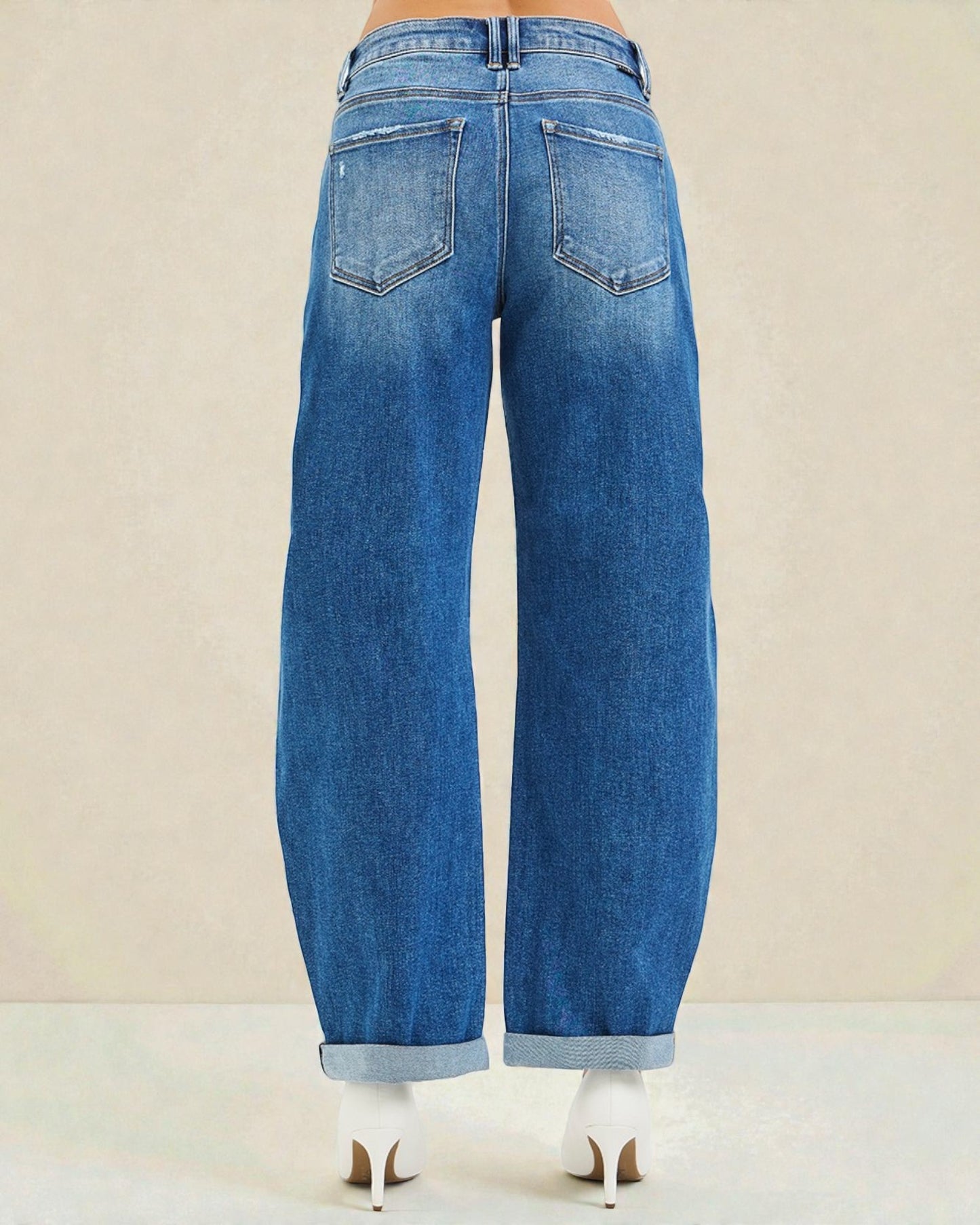 Blue jeans with a light background