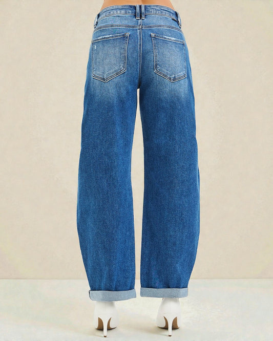 Blue jeans with a light background