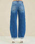 Blue jeans with a light background
