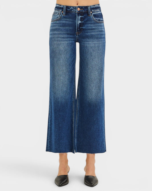 Blue jeans on a white background