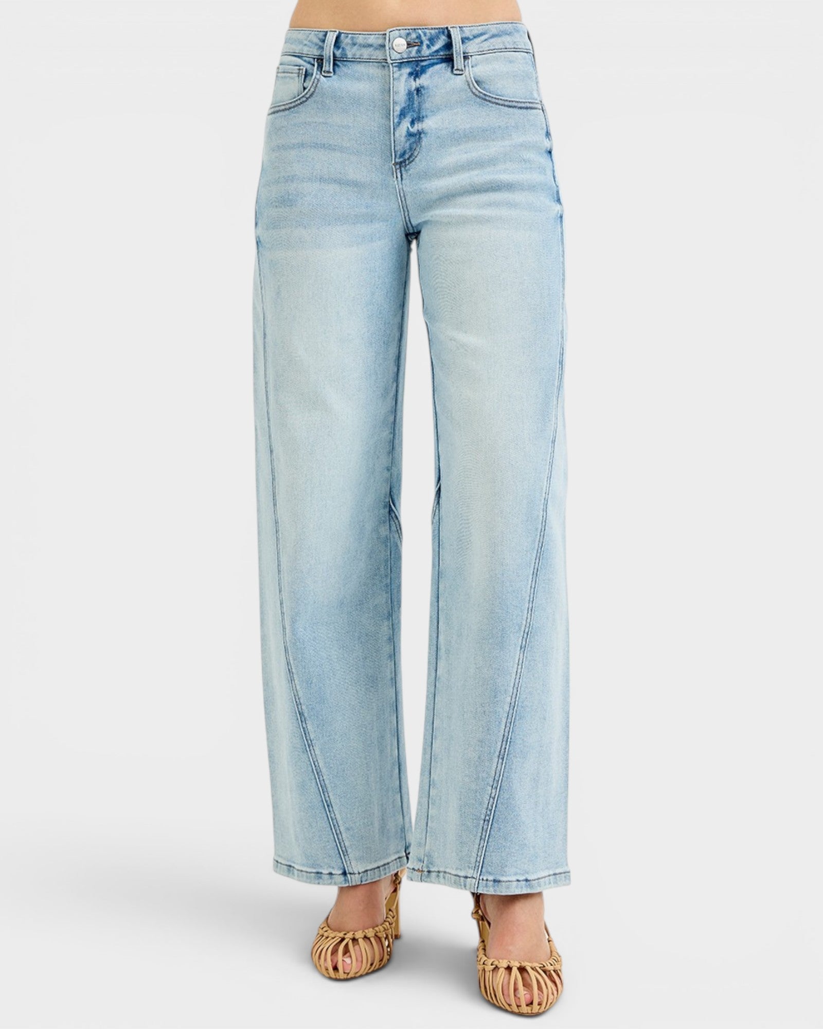 Light Wash Wide Leg Jeans