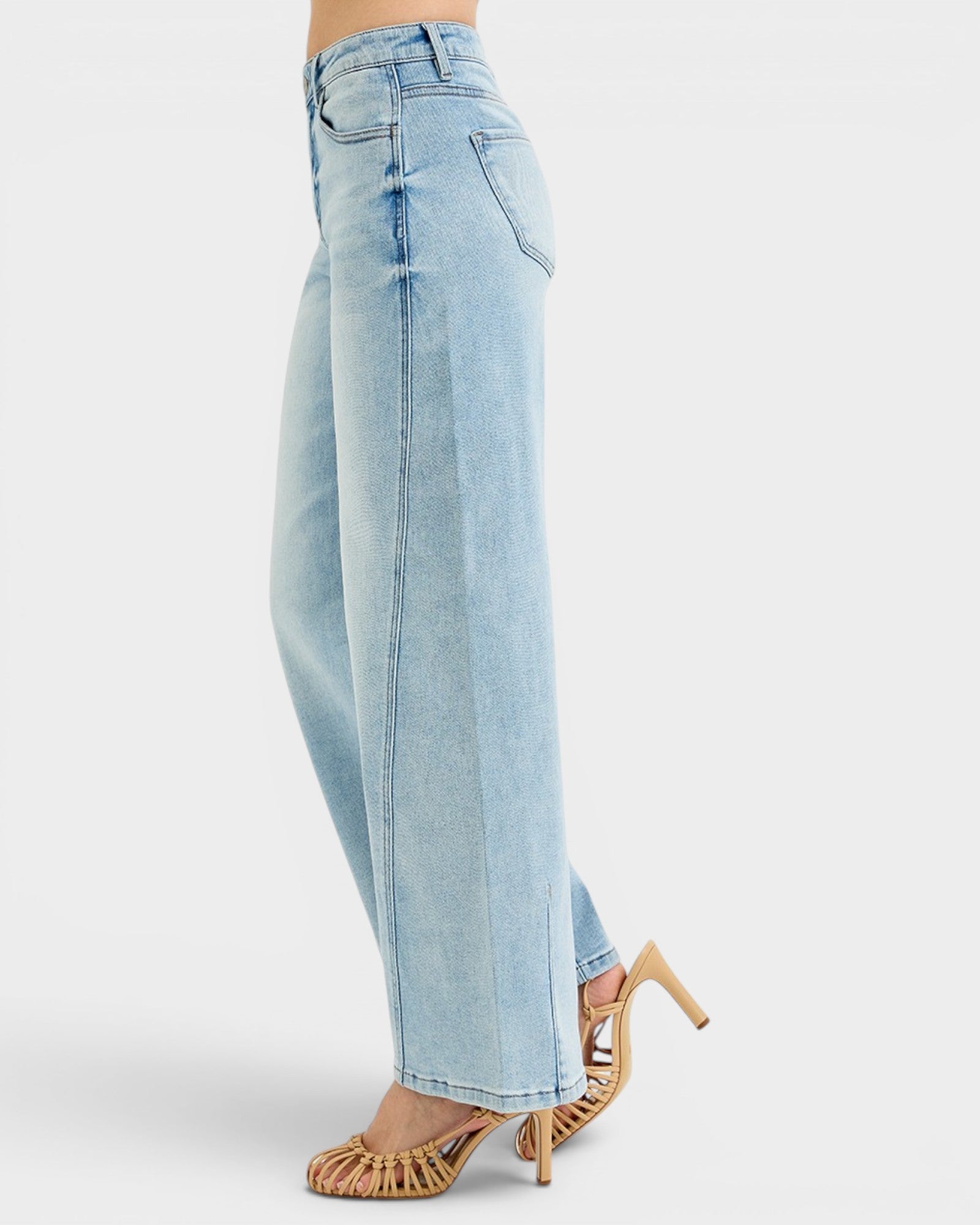 Light Wash Wide Leg Jeans