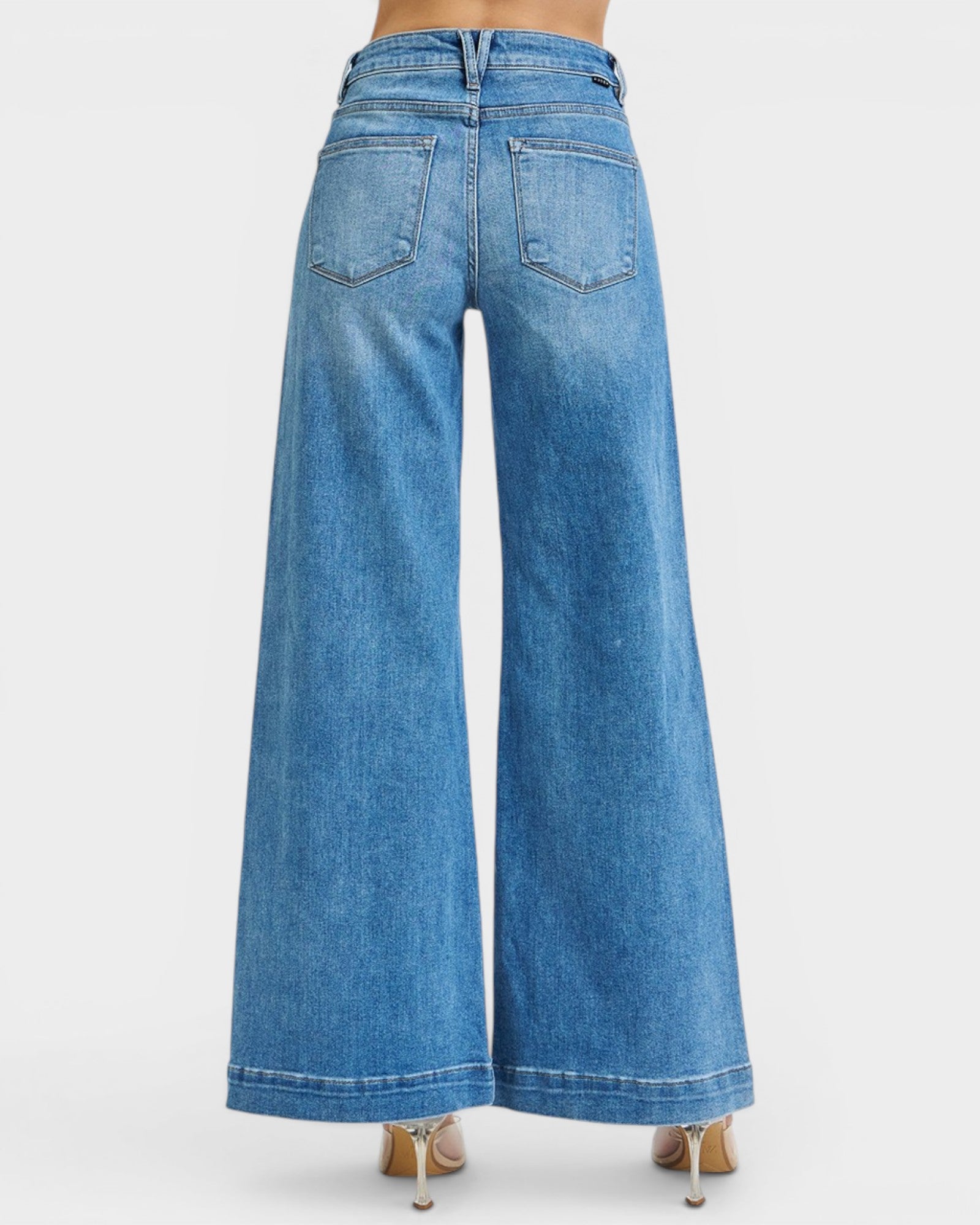 Medium Wash Wide Leg Jeans