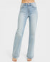 Light blue jeans on a white background