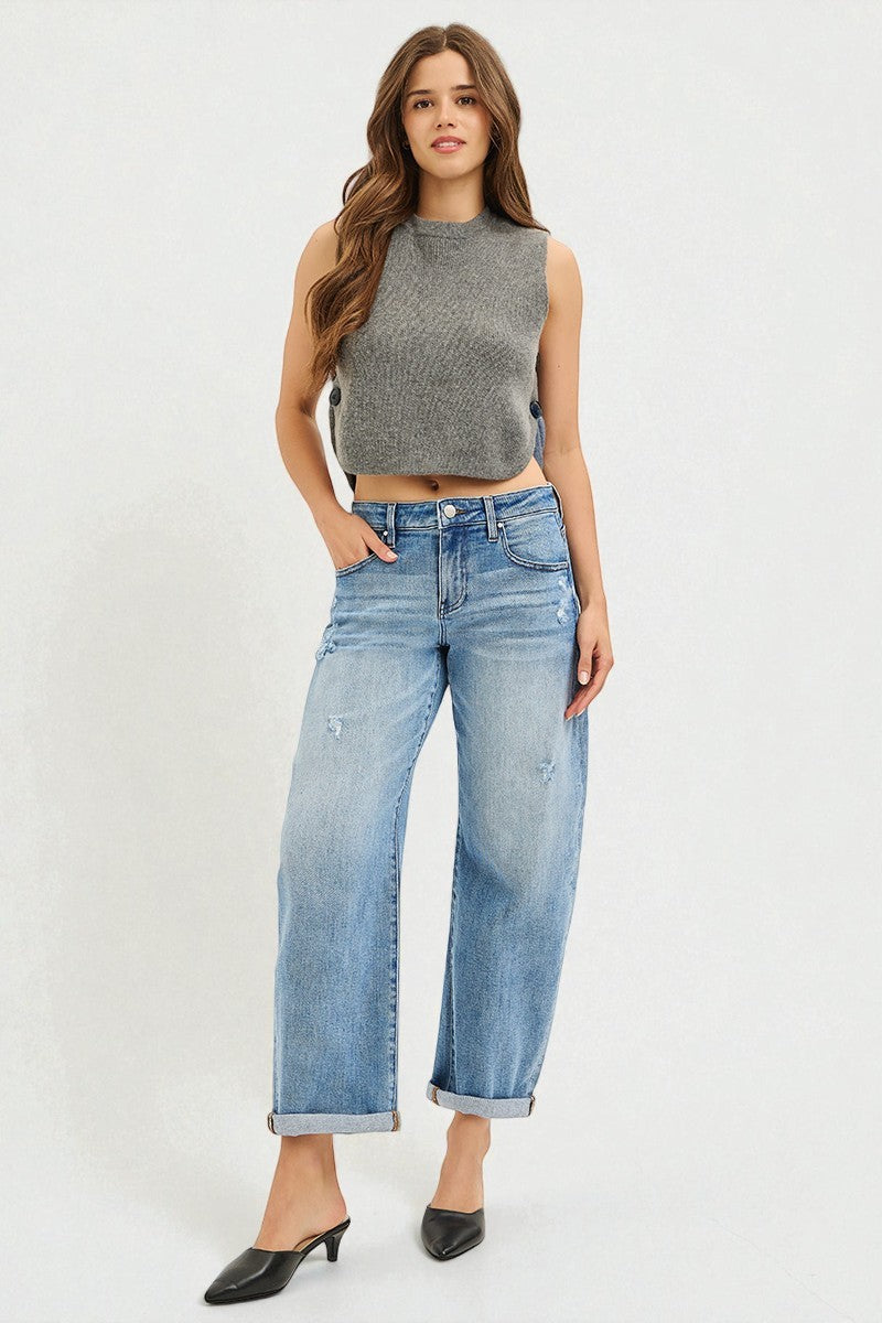 Light Wash Boyfriend Jeans