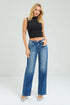 Medium Wash Straight Leg Jeans