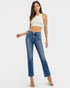 Dark Wash Straight Leg Tummy Control Jeans