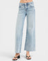 Light blue jeans on a white background