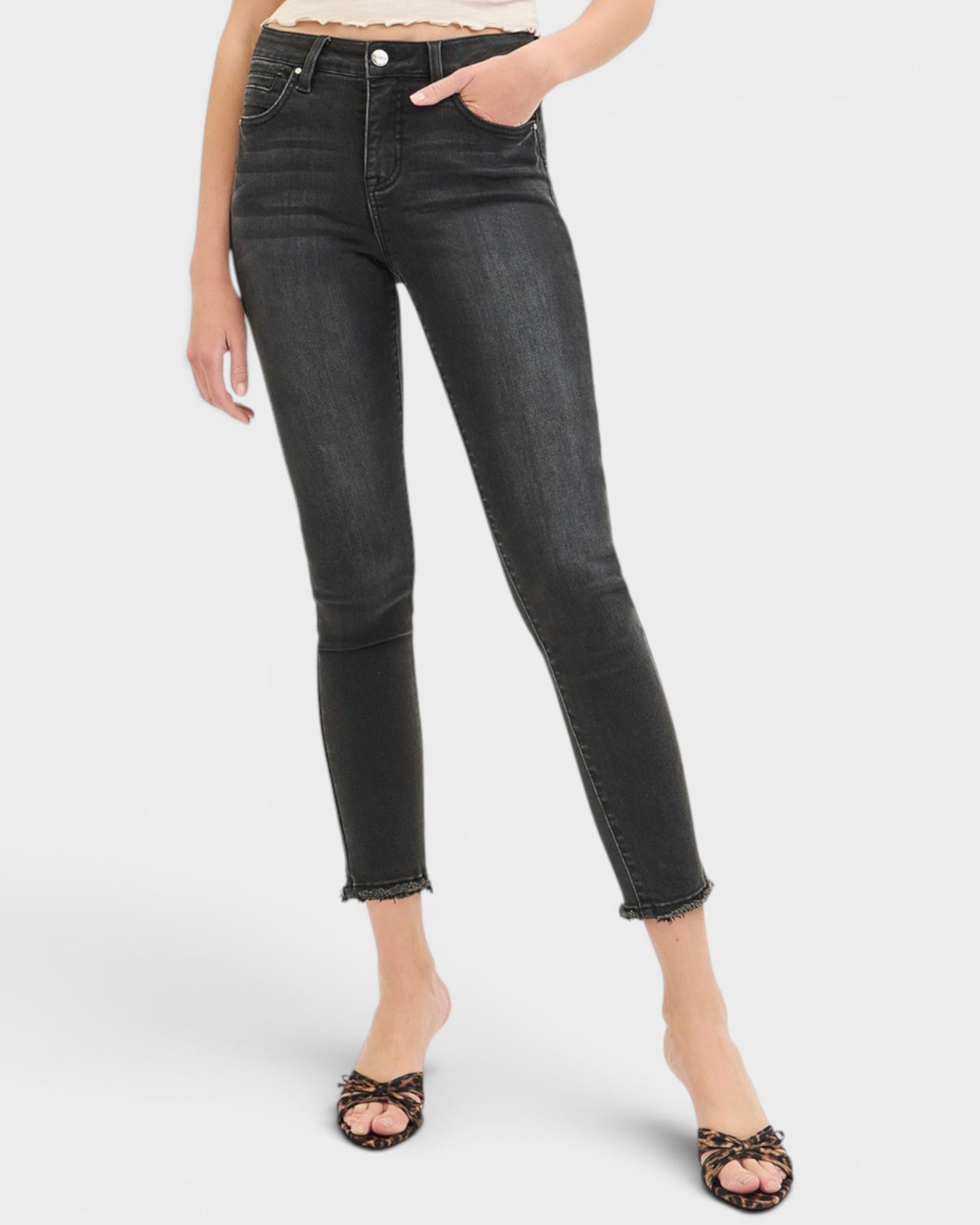 Black Tummy Control Skinny Jeans