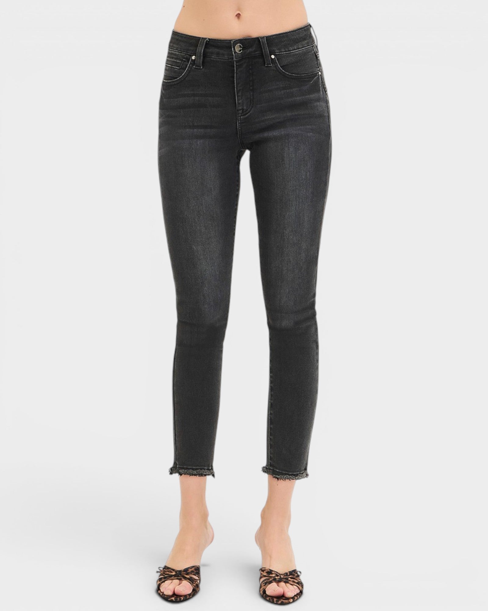 Black Tummy Control Skinny Jeans