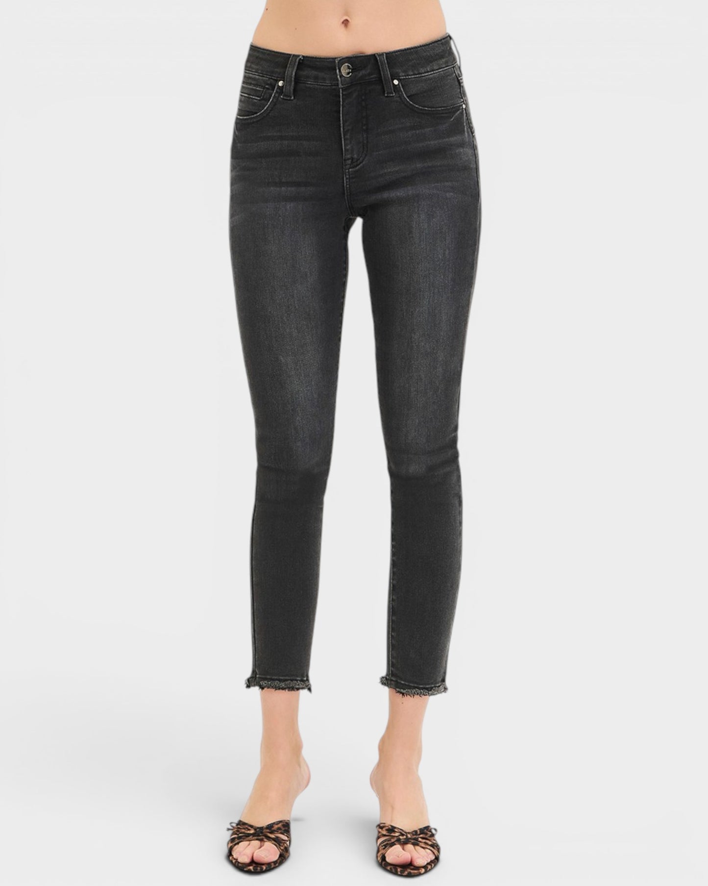 Black Tummy Control Skinny Jeans