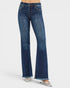 Blue jeans on a white background