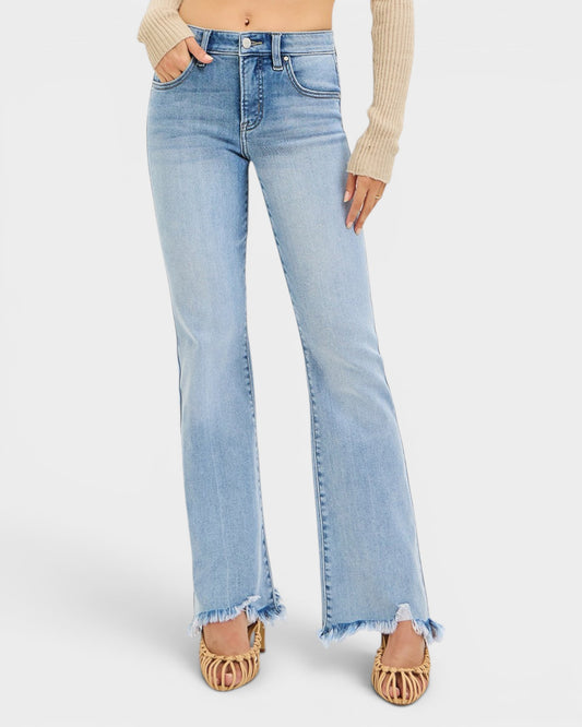 Medium Wash Tummy Control Flare Jeans